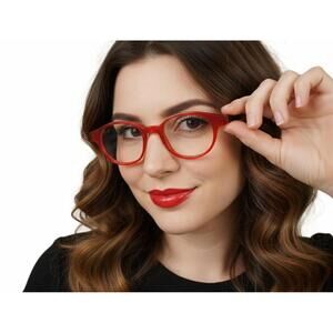 Schnuchel Germany 4554 Eyeglasses Red Tortoise Round